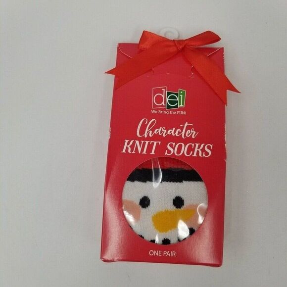 Christmas Grab Gift Set Bow Earrings Tree Pen Knit Socks Stretch Ring Lot 5 New - Picture 7 of 8